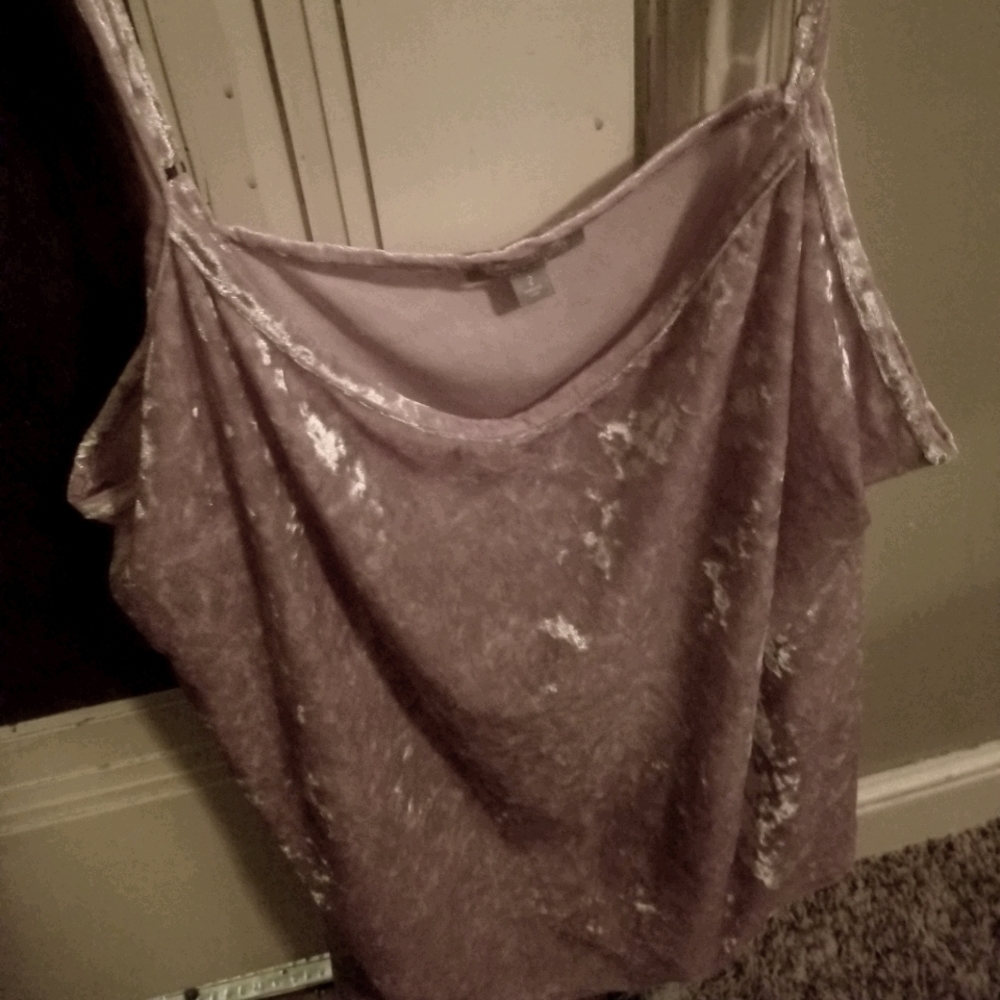 Lovesick brand pink velvet cami/tank top size 2x